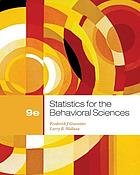 Statistics for the behavioral sciences 