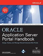 Oracle Application Server Portal handbook