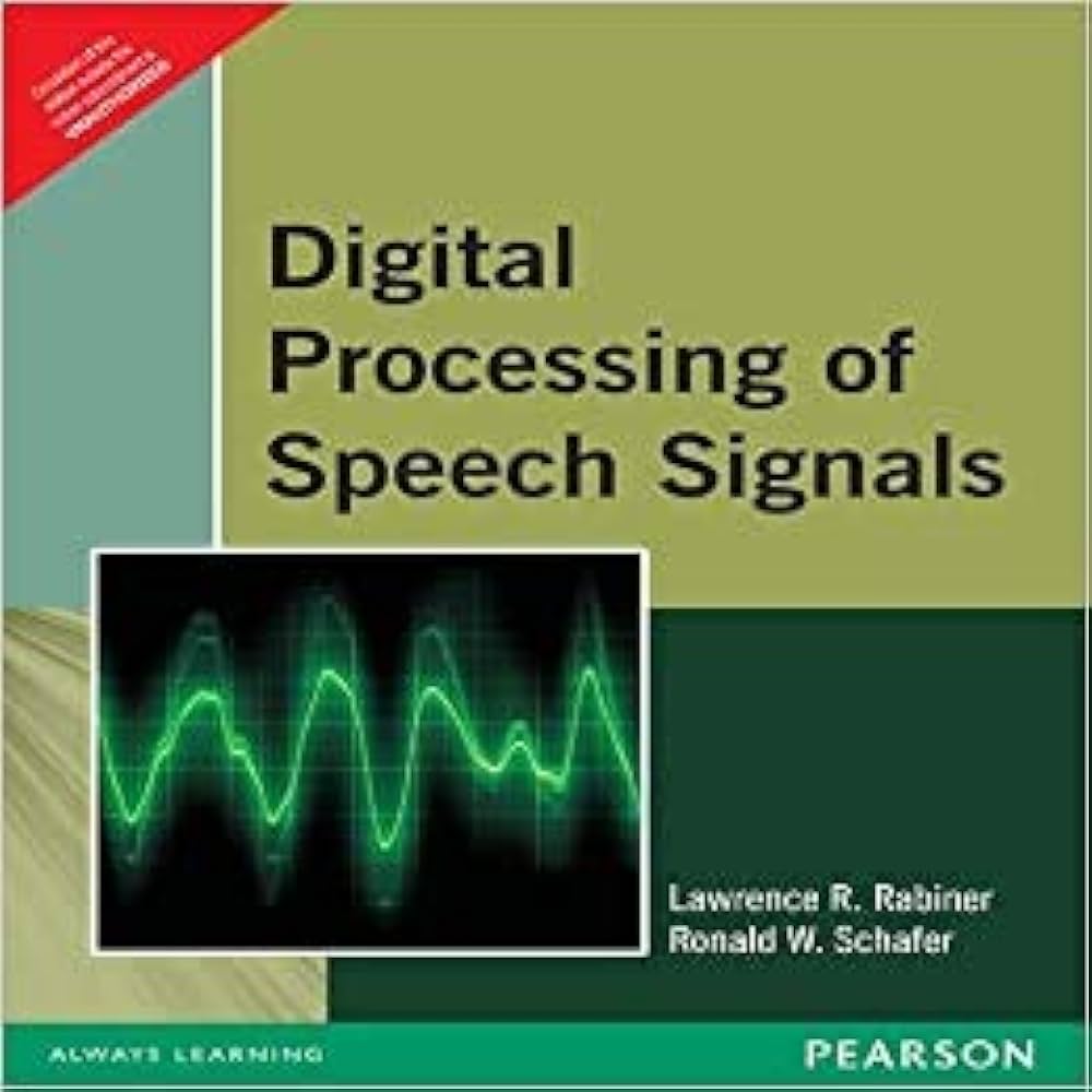 Digital processing of speech signals